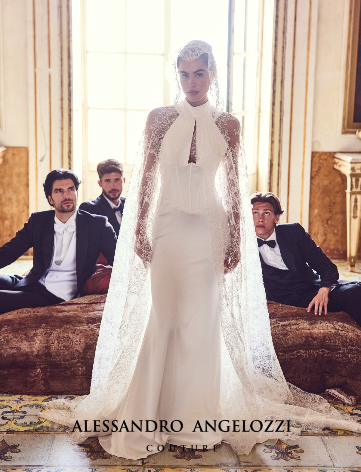 Abito da sposa Alessandro Angelozzi Leonardo 2026